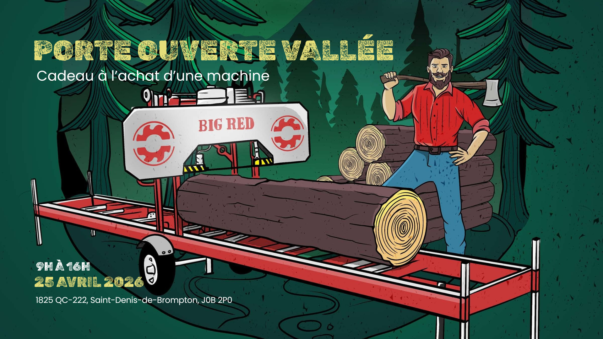 Beige Moderne Journée Porte Ouverte Affiche (1 920 x 1 080 px)